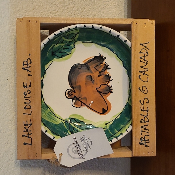 Hand Painted Ceramic Dish by Debra Durrer - Picture 1 of 5